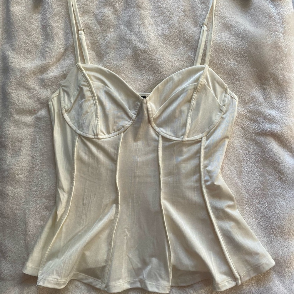Cream Corset Top